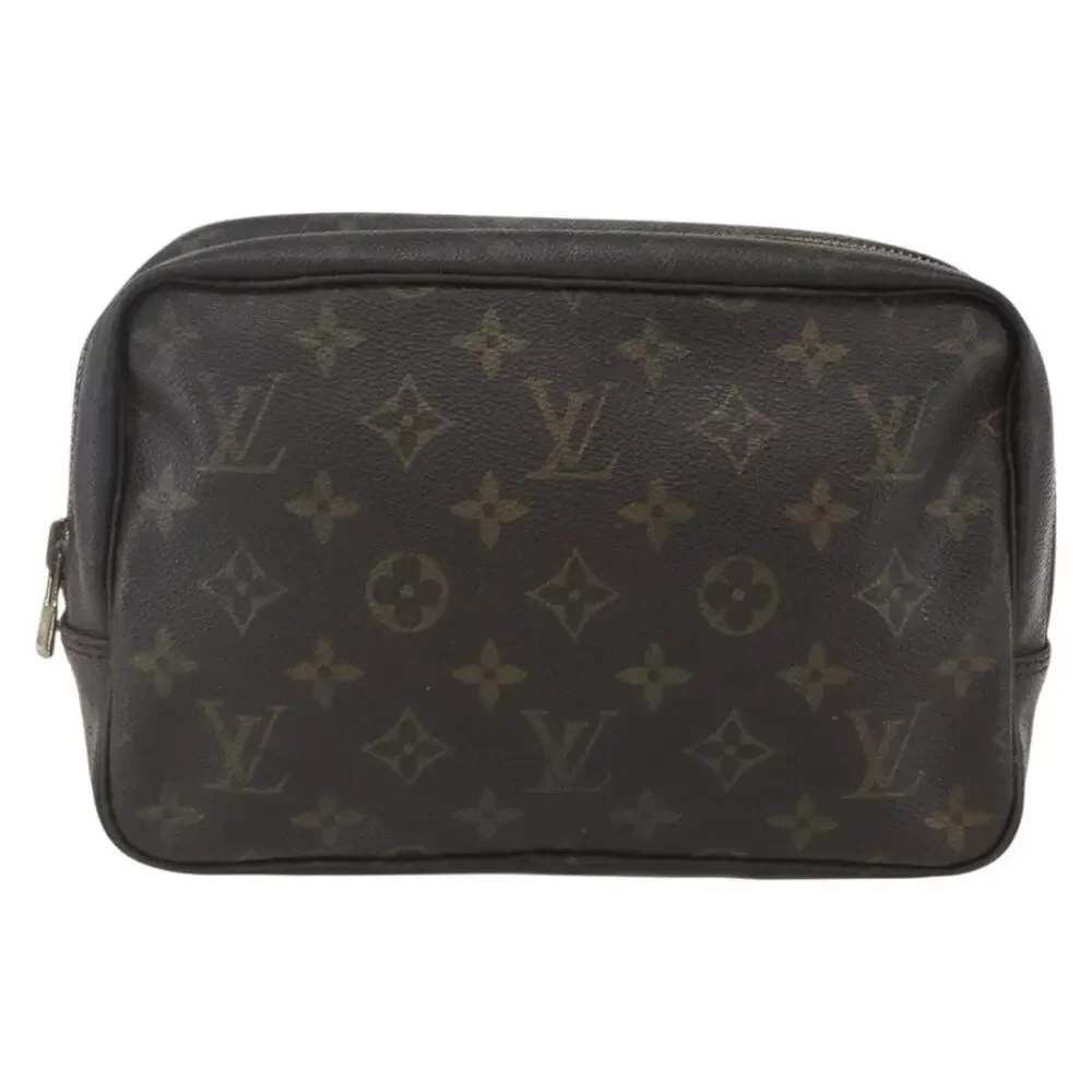 Louis Vuitton Monogram Trousse Toilette 23 Clutch Bag Brown
